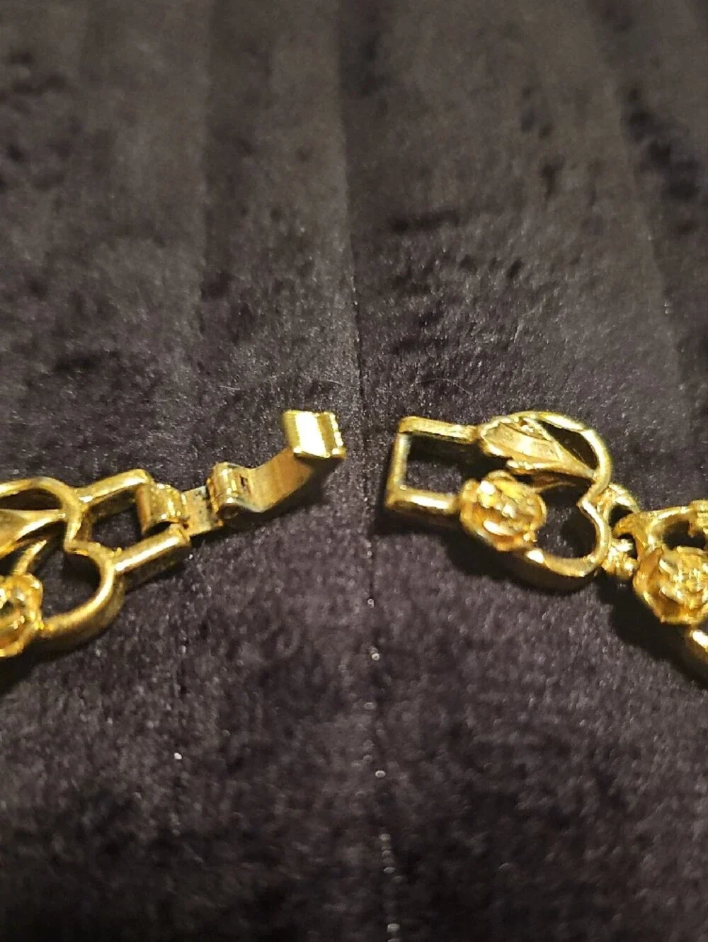 Gold Plated Floral Link Bracelet - Women Jewelry